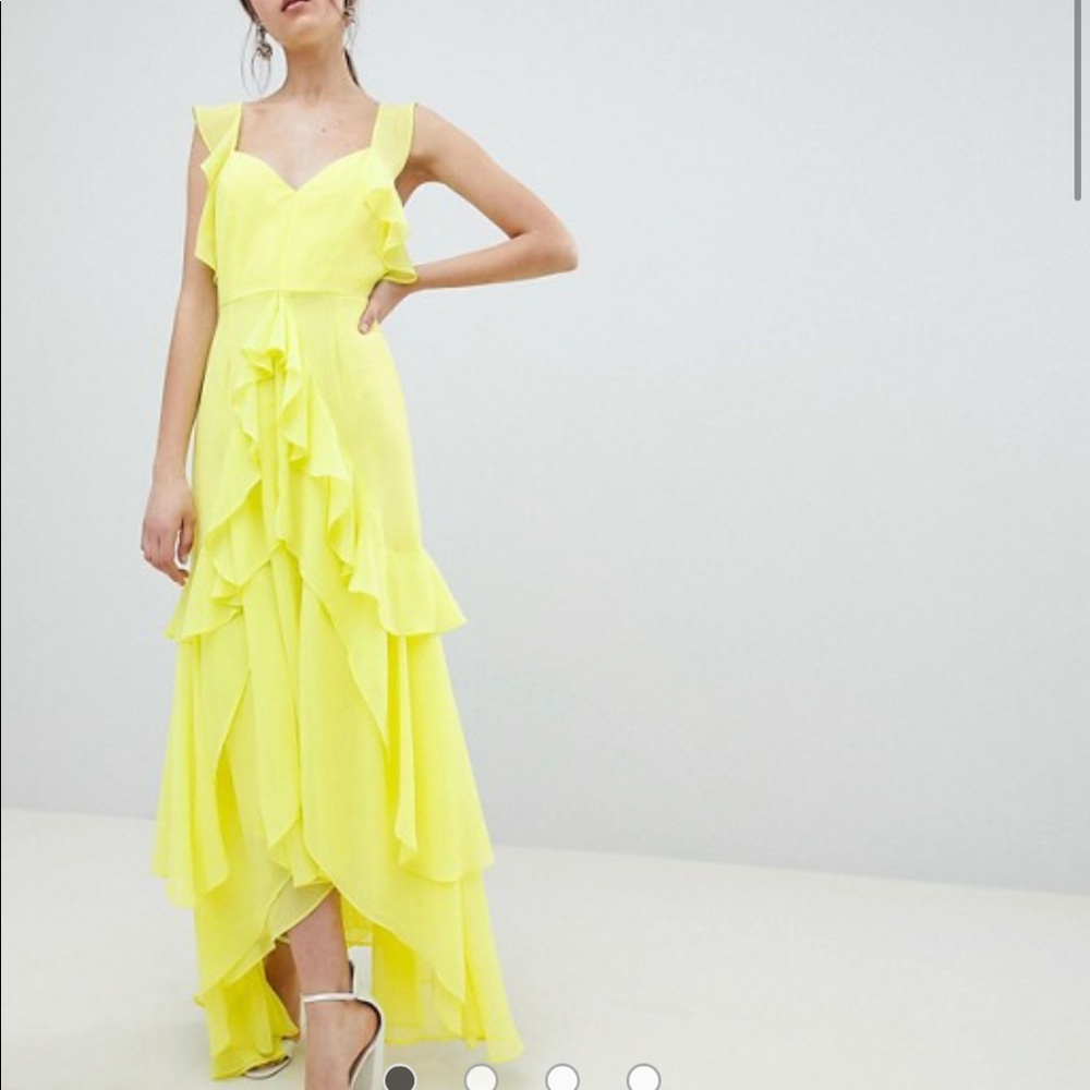 ASOS DESIGN ruffle maxi dress